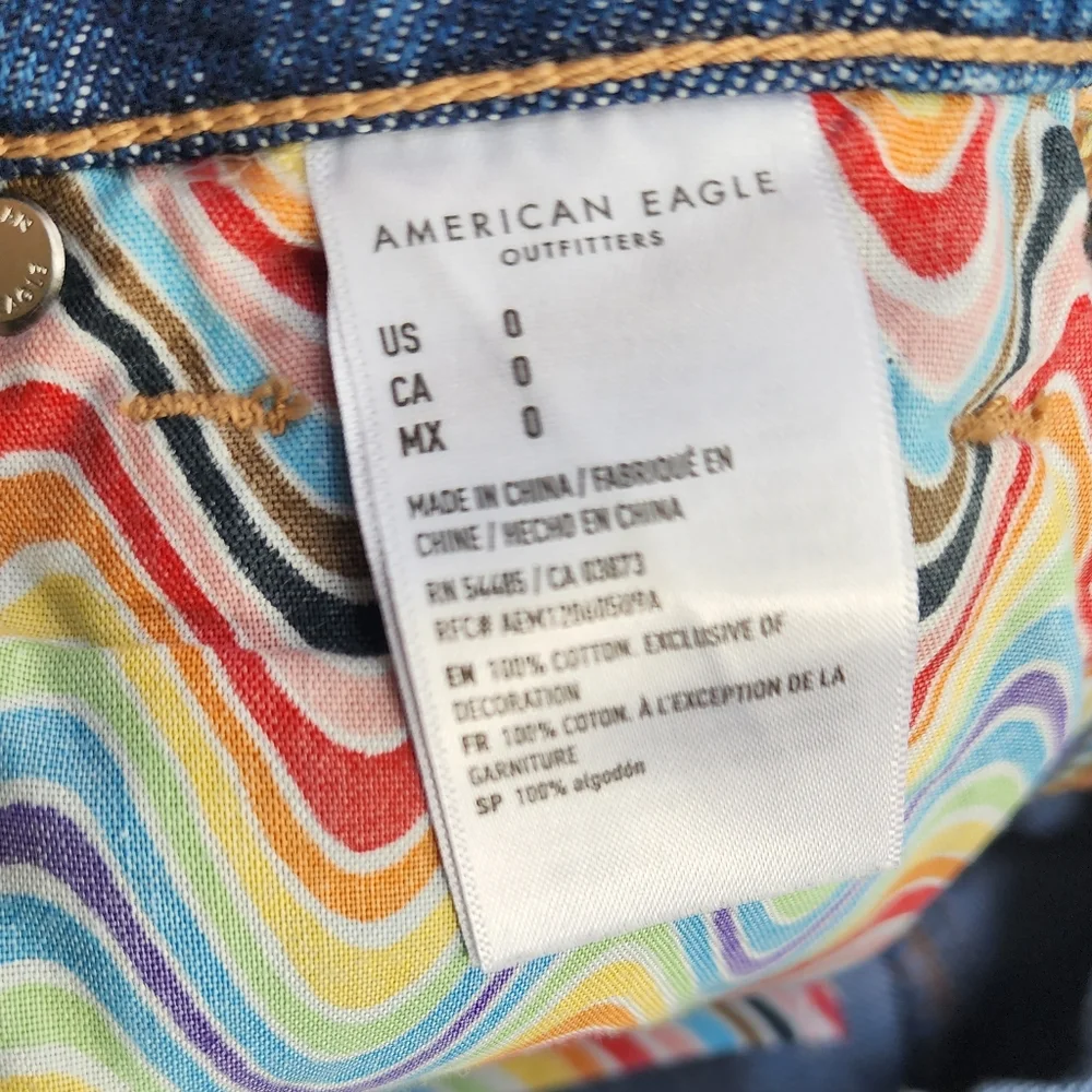 American Eagle Pride Denim Highest Rise Baggy Shorts